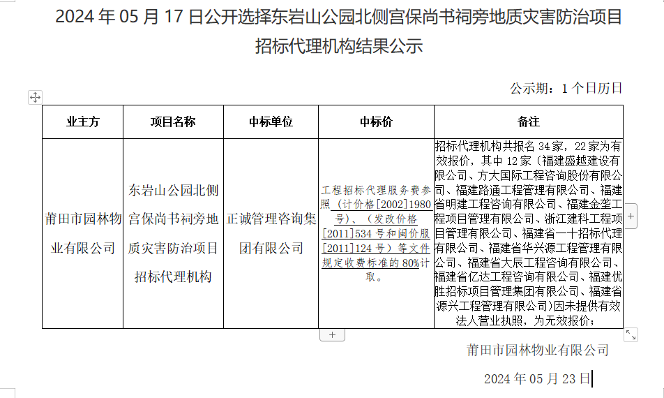 東巖山公園招標代理結果公示.png